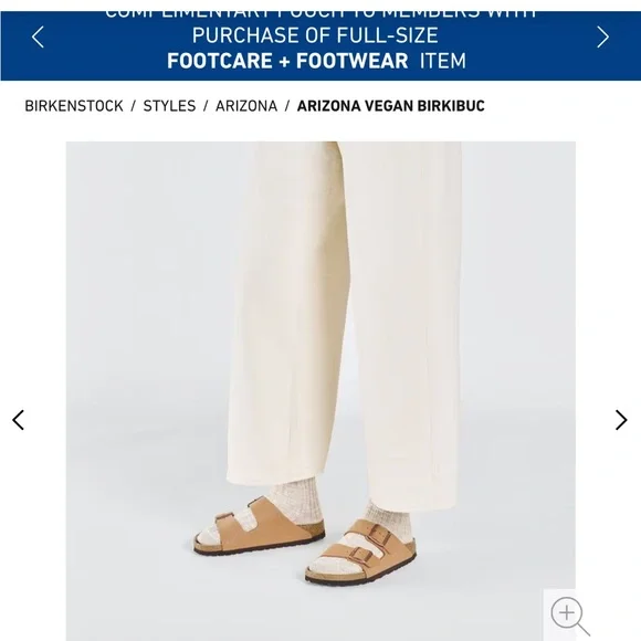 Birkenstock Arizona Vegan Sandals in Pecan - Picture 2 of 6